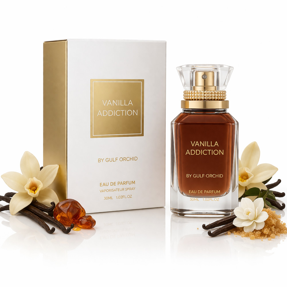 Vanilla Addiction Eau de Parfum by Gulf Orchid – Unisex – 30 ml