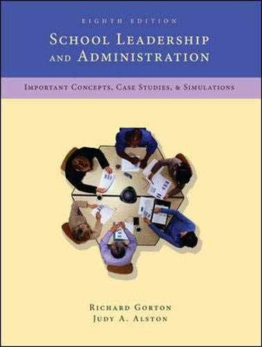 School Leadership and - Paperback, by Gorton Richard; Alston - Very Good