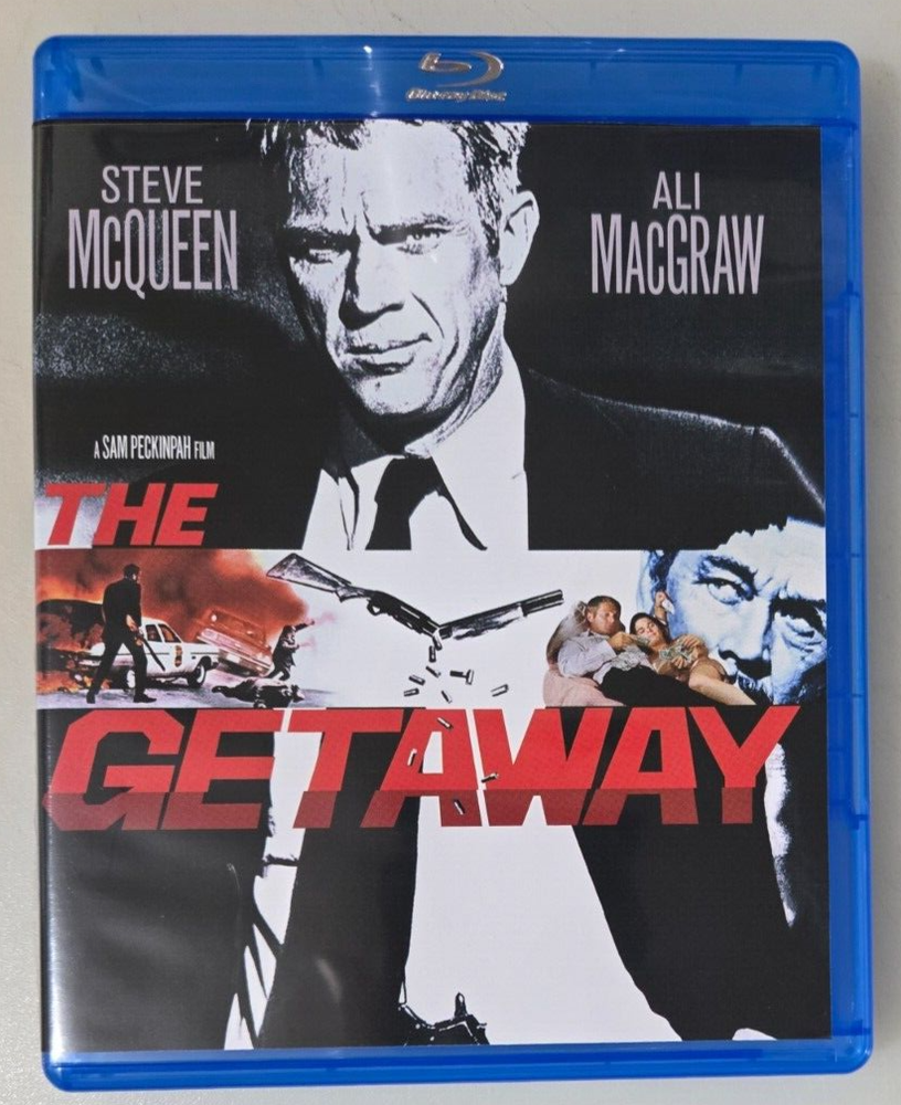 THE GETAWAY (1972) Blu-Ray Sam Peckinpah Steve McQueen Walter Hill Action Crime
