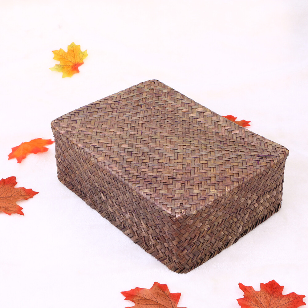 Wicker Storage Bins Perfume Display Case Basket