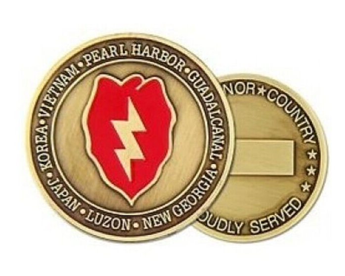 25th Infantry Division Military Challenge Coin Collectible