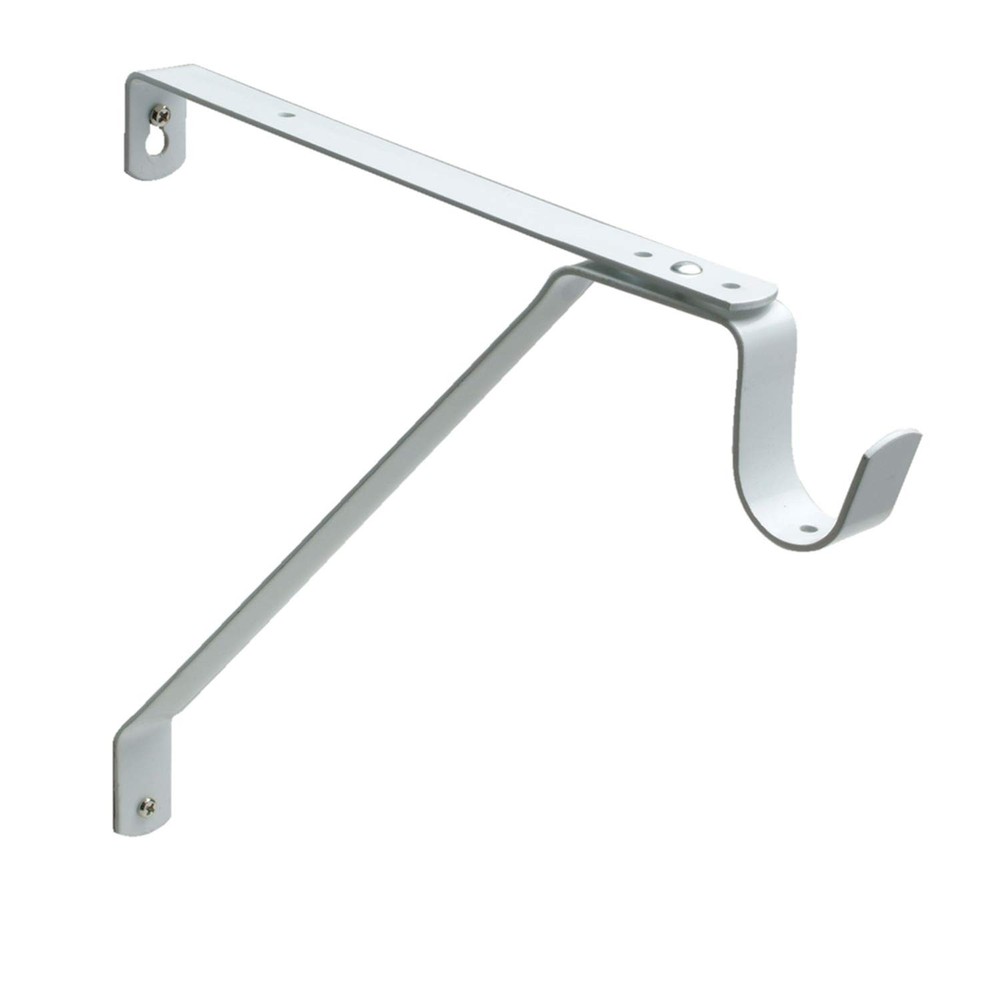 Heavy Duty Adjustable White Shelf Rod Support Bracket by Nuk3y
