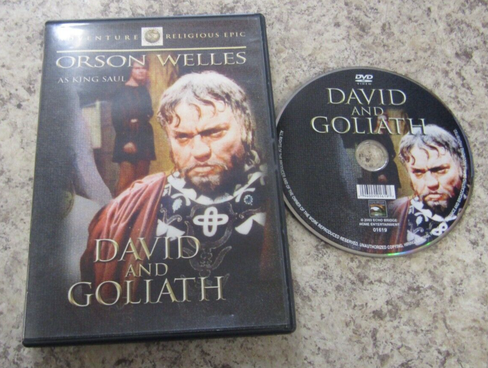 VTG David & Goliath DVD 1960 Orson Welles Movie BIBLE STORY