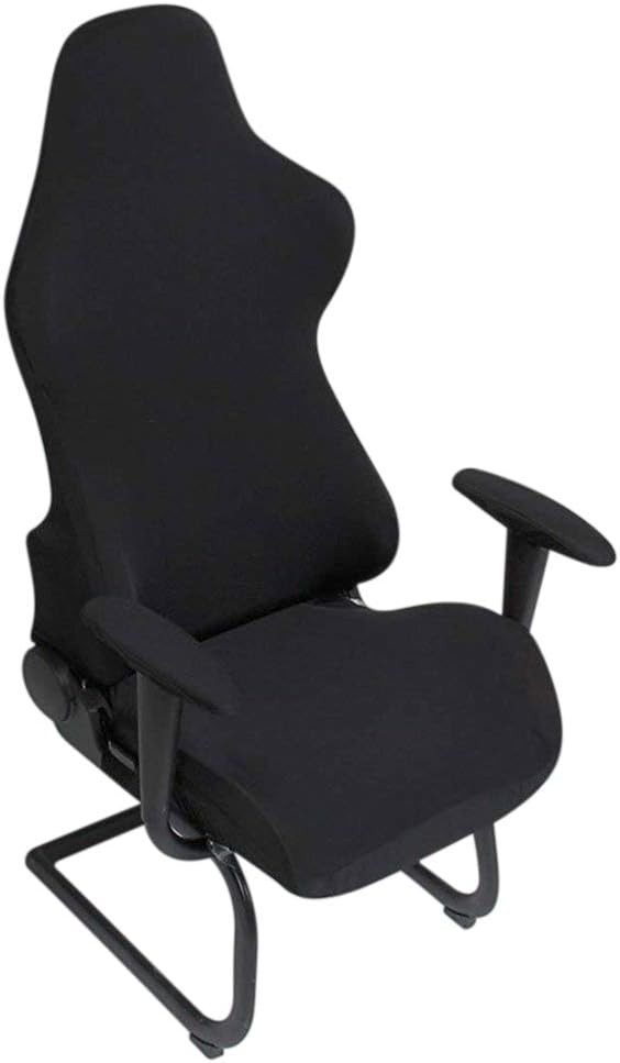 BTSKY Ergonomic Office Computer Game Chair Slipcovers Stretchy Black