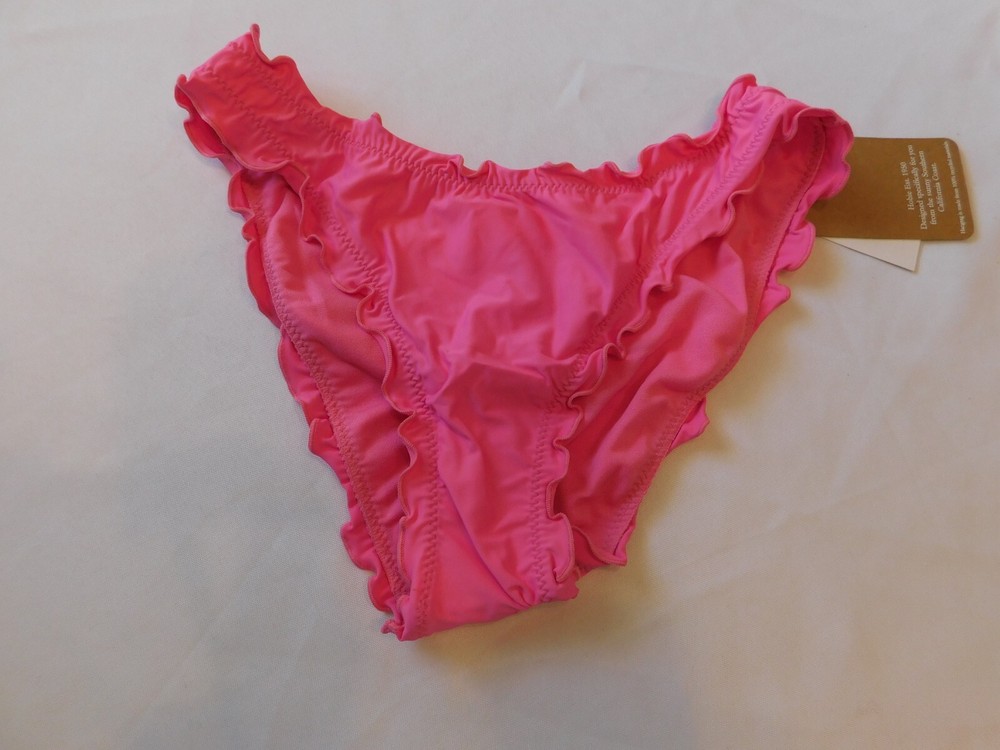 Hobie Women's Juniors Bikini Swim Bathing Suit Bottom Only Size M Medium Pink