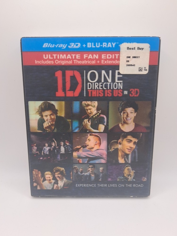 One Direction: this Is Us (Blu-ray 3D, 2013) NEW Sealed