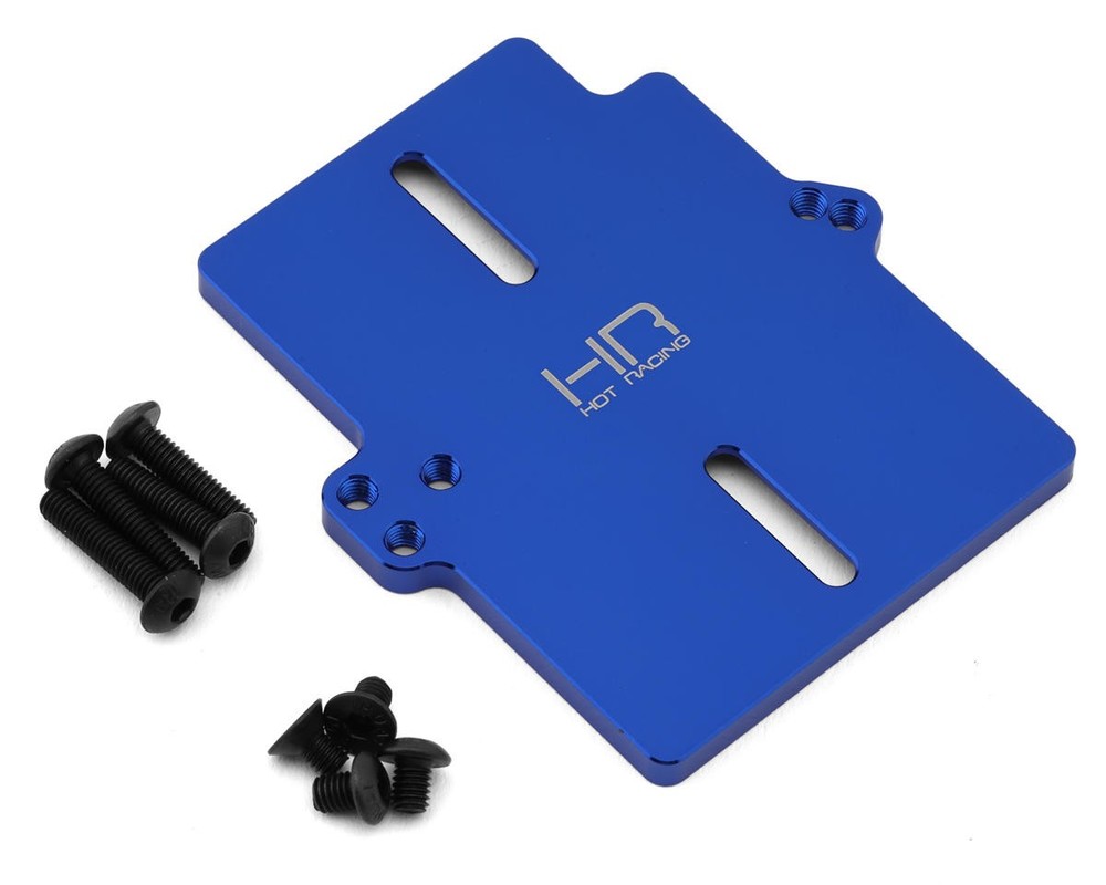 Hot Racing Aluminum ESC Modify Mount for Traxxas® Mini Maxx® (Blue)
