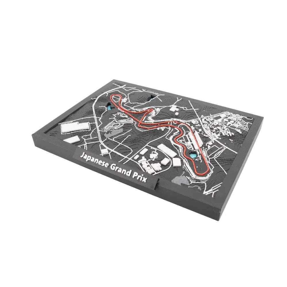 Japanese Grand Prix 3D Track Map - Racing Circuit Model