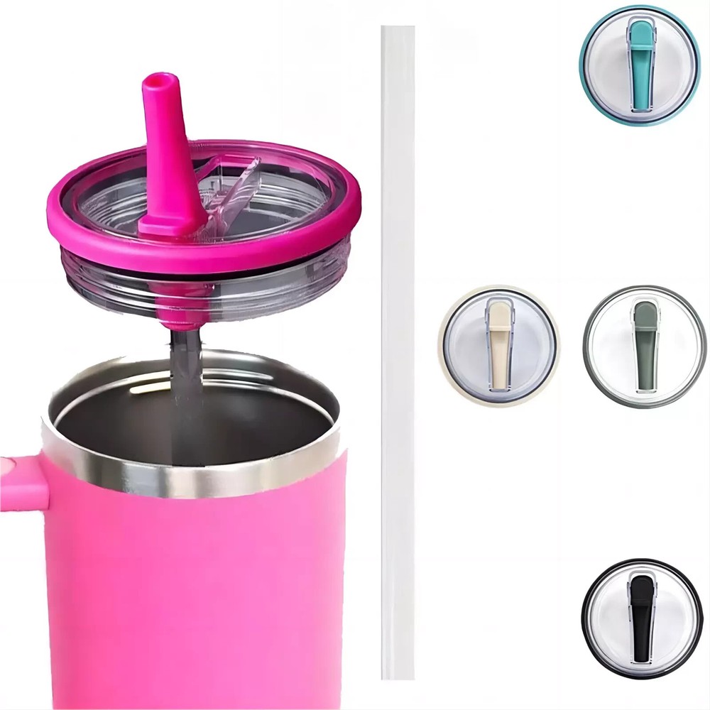 2 Pack 40 Oz Tumbler & Lid and Straw Replacement Fit For 40 Oz Tumbler