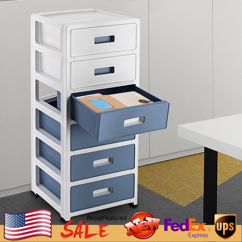 6 Drawer Desktop Organizer for Office File Supply Household Gap Storage Box New