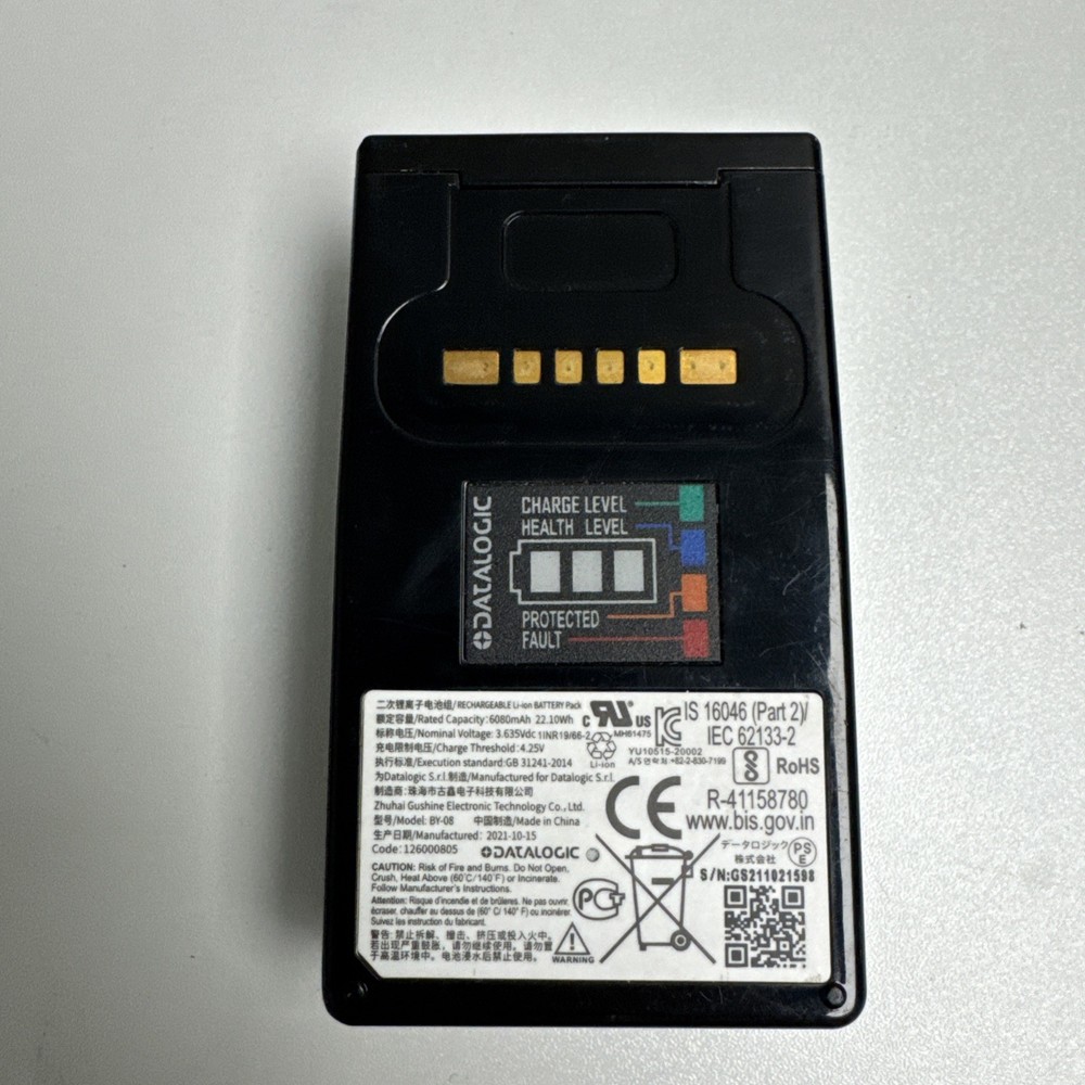 Replacement Battery for Datalogic Skorpio X5 Scanner. Extended Capacity 6080 mAh
