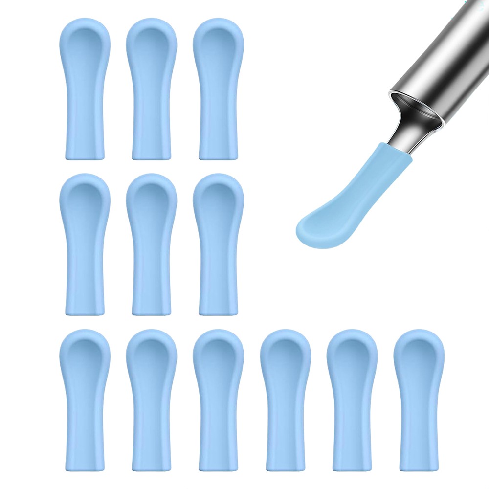 12pcs Ear Spoon Sleeves Ear Wax Removal Tips Silicone Ear Scoops Ear Protector