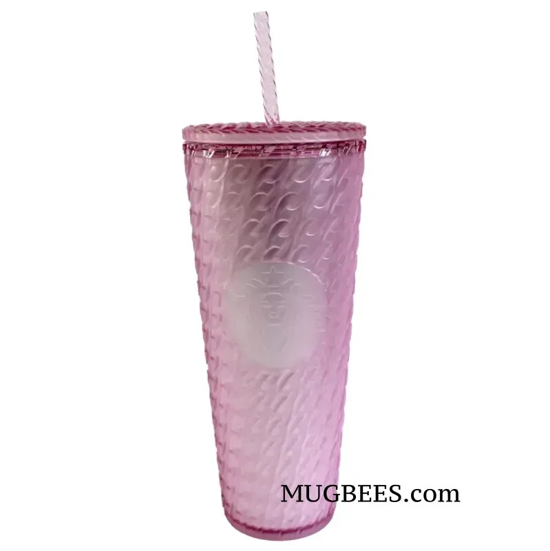 Starbucks Valentine's Day 2024 Soft Touch Chain Cold Cup Tumbler Venti Pink 24oz-image