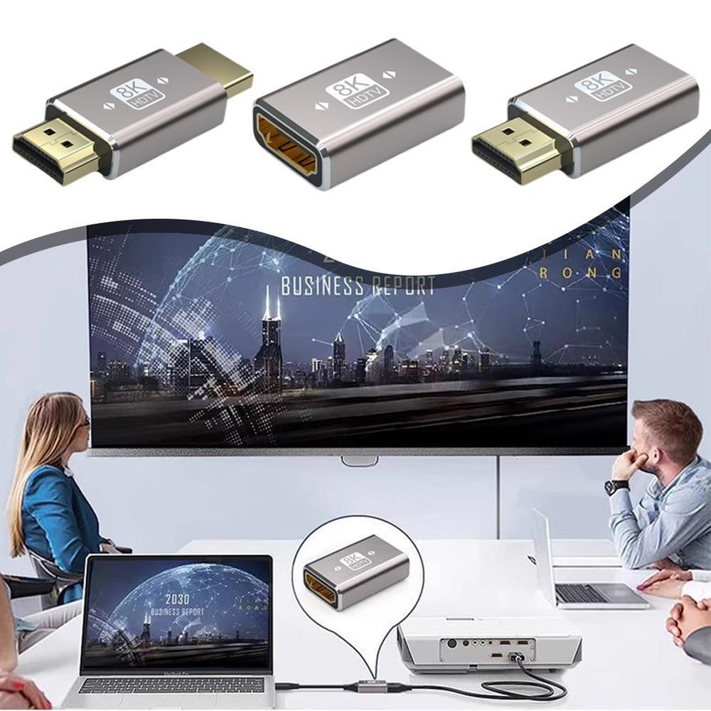 8K HDMI 2.1 Cable Adapter Male to Female Connector 4K 8K HDMI Extender _й O5J1