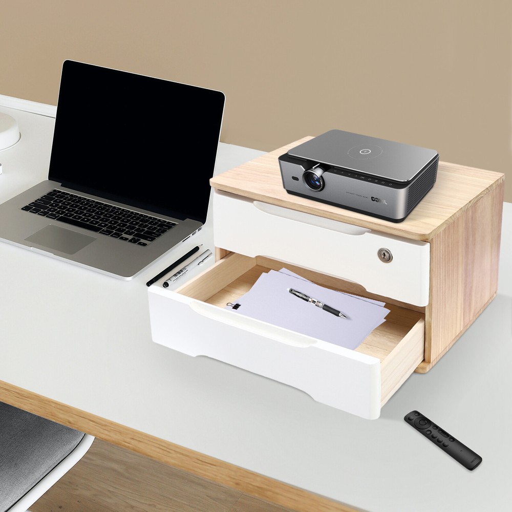 Wood Multi-layer Storage Box Household Desktop Drawer Storage Cabinet Container