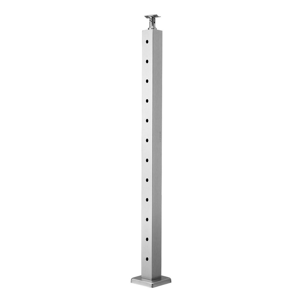 Cable Railing Post, 42x2x2 Inch Level Deck Stair Posts, 1-Pack Stainless Steel C