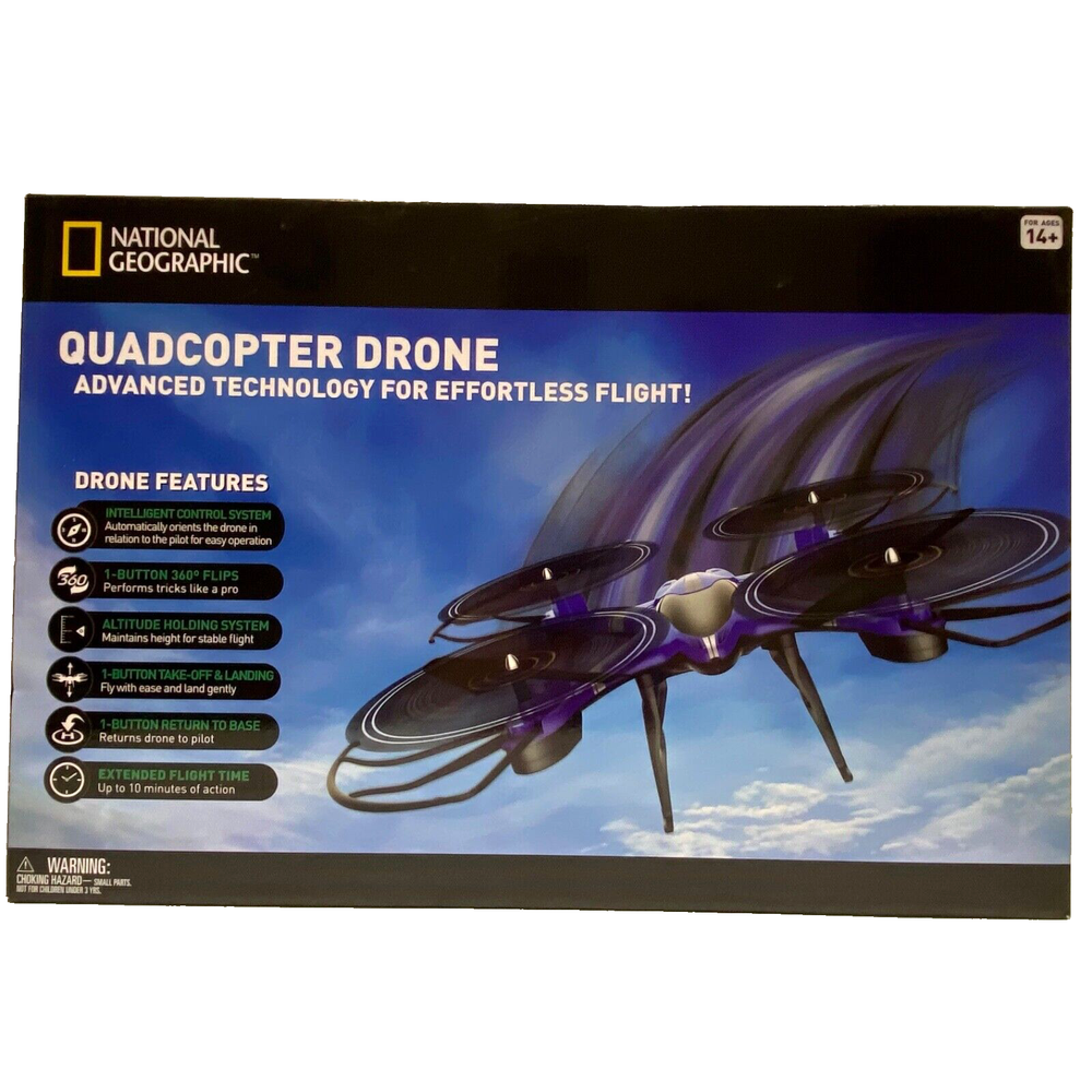 Quadcopter Drone Advanced Technology National Geographic Remote Control NIB
