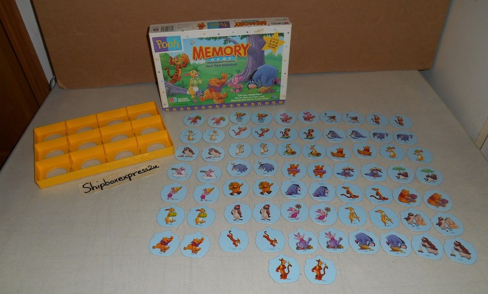 Disney Pooh Matching Memory Game Milton Bradley