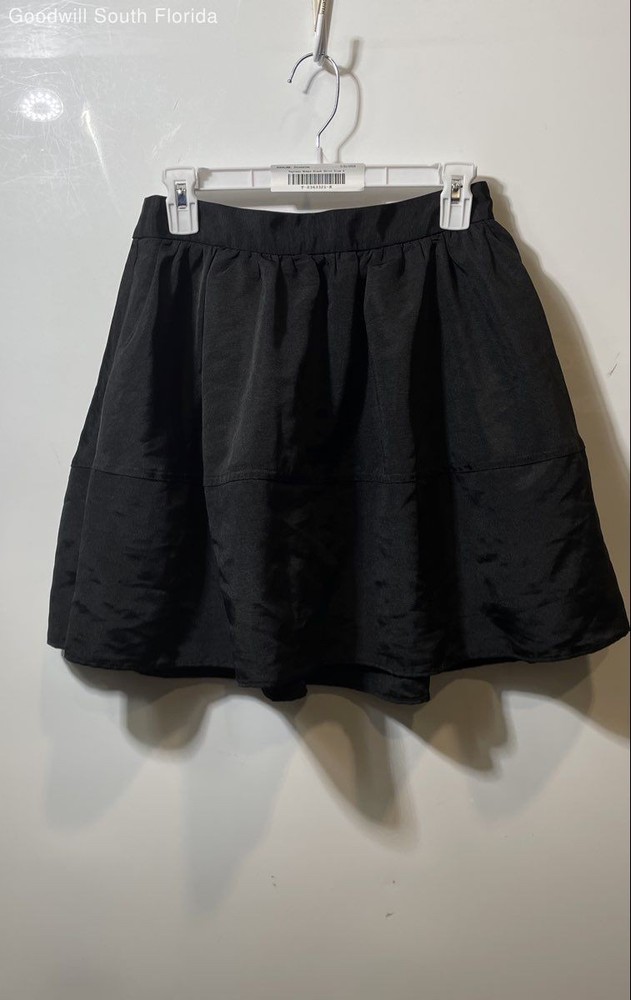 Express Womens Black Regular Fit Back Zip Short Mini Skirt Size 6