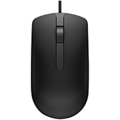 Mouse Dell MS116 Mouse - Optical - Cable - Black - 1 Pack - USB 2.0 - 1000 dpi