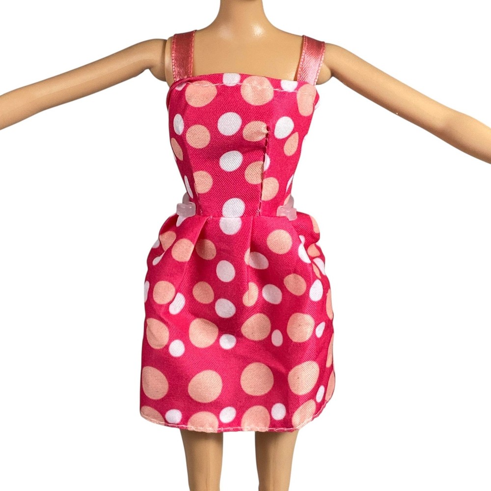Red Polka Dot Barbie Dress Doll