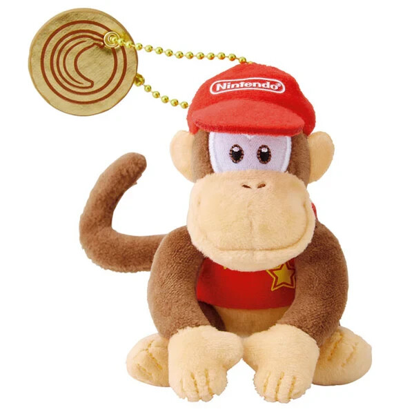 [Universal Studios] Super Nintendo World Diddy Kong Mascot keychain JP NEW