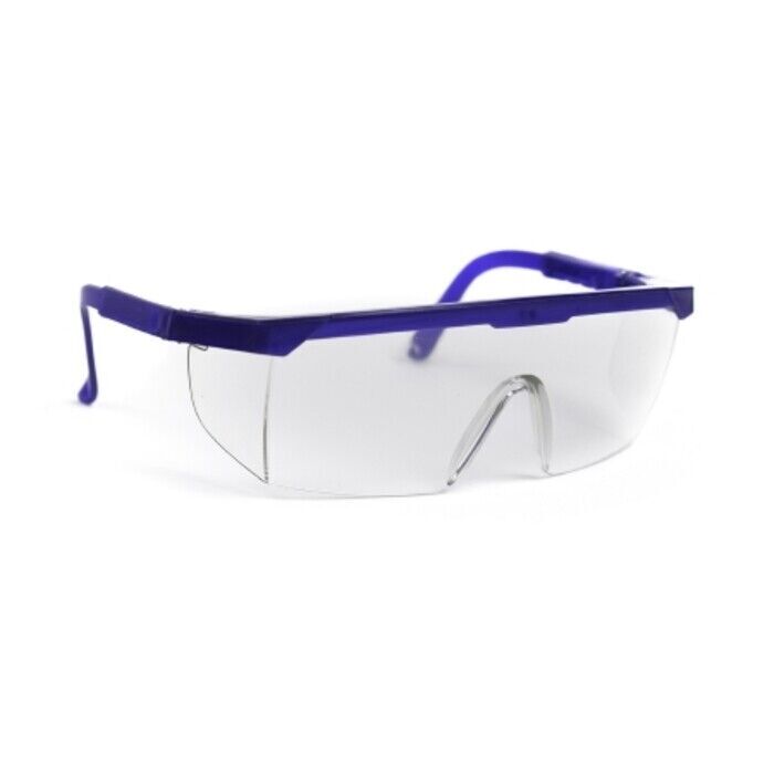 Mckds Protective Glasses Side Shield Clear Tint Blue / Clear Frame Over Ear One