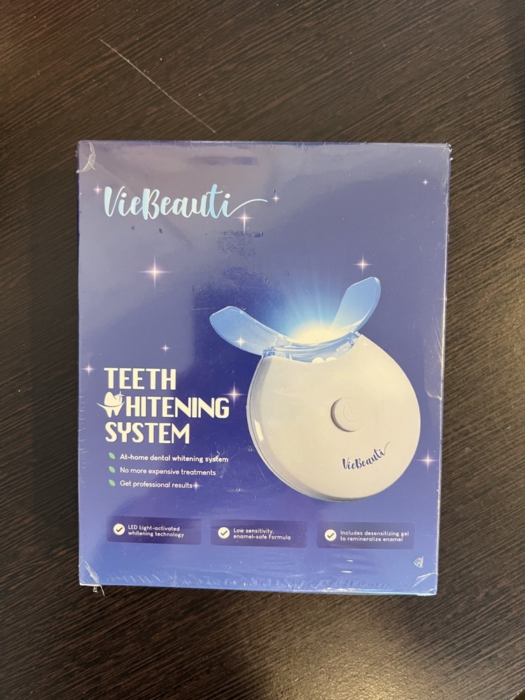 VieBeauti Teeth Whitening System LED Light Activated Home Dental Kit New/Sealed