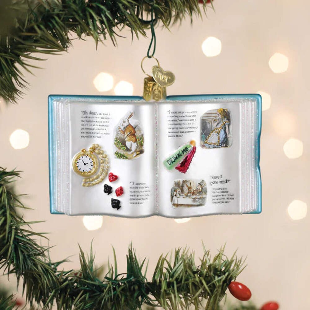 Alice's Adventures In Wonderland Book Ornament