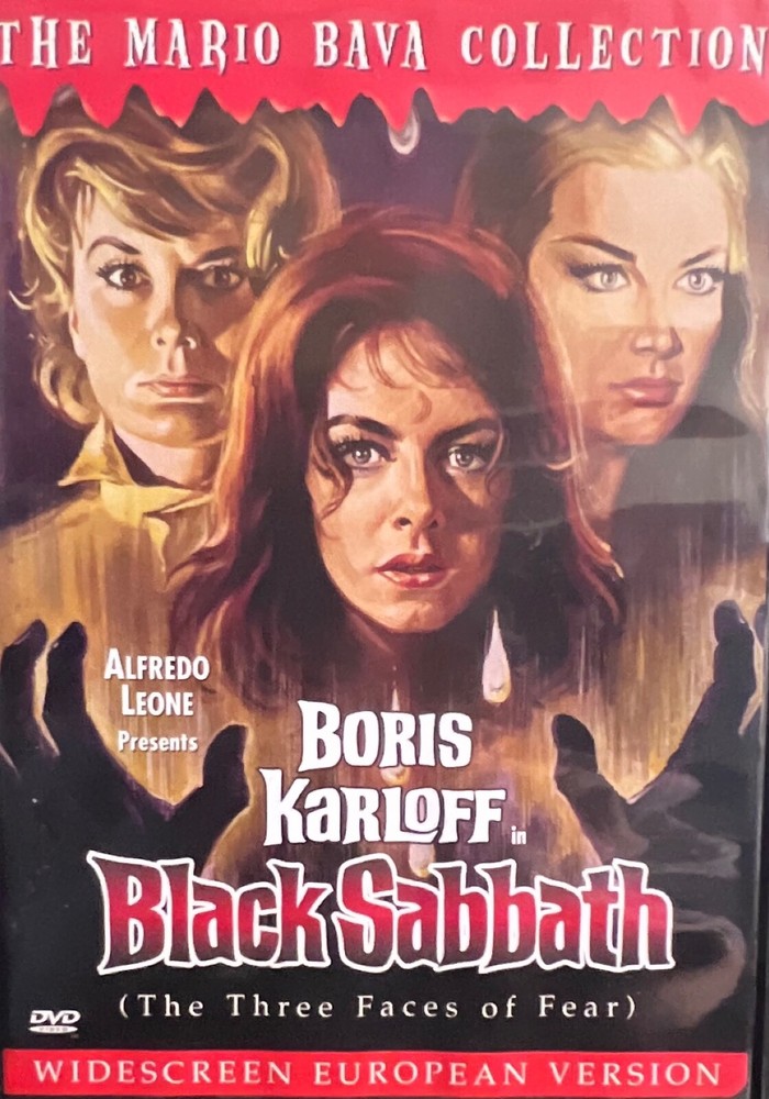 BLACK SABBATH, DVD, BORIS KARLOFF, MARIO BAVA COLLECTION