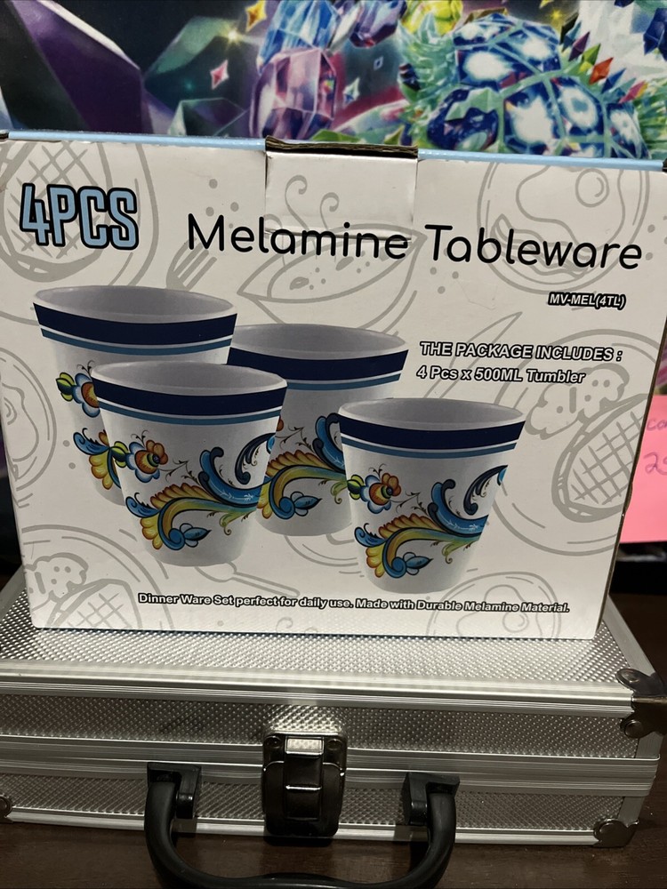 Melamine Tableware 4 Piece 500ML Tumbler Set